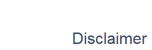Disclaimer